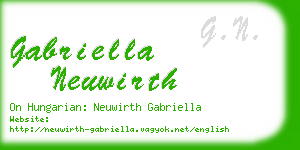 gabriella neuwirth business card